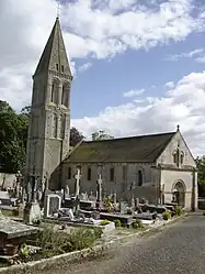 The church in Colombiers-sur-Seulles
