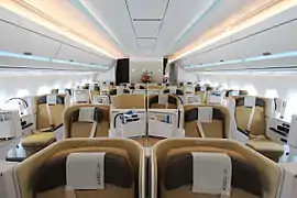 Image 5The business class cabin on an A350 (from Wide-body aircraft)