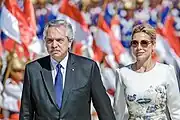 President Alberto Fernández and First Lady Fabiola Yáñez  First Lady, 2019–2023