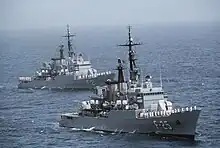ARV General Salóm and ARV Mariscal Sucre on 12 July 1987.