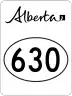 Highway 630 marker