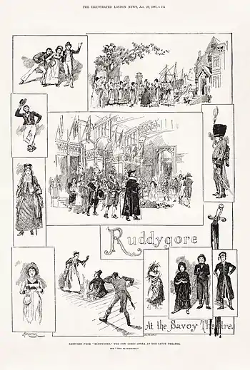 Image 76Scenes of Ruddygore, by Amédée Forestier (restored by Adam Cuerden) (from Wikipedia:Featured pictures/Culture, entertainment, and lifestyle/Theatre)
