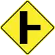 Side road to right