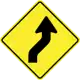 Double curve, first to right