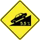 Steep descent