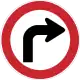 Turn right mandatory
