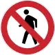 No pedestrians