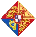 Arms of Princess Victoria Eugenie of Battenberg (1906) before marriage to Alfonso XIII of Spain