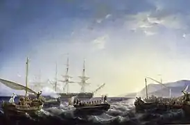 Arrival in France of Bonaparte on the return from Egypt on 9 October 1799, by Louis Meijer.