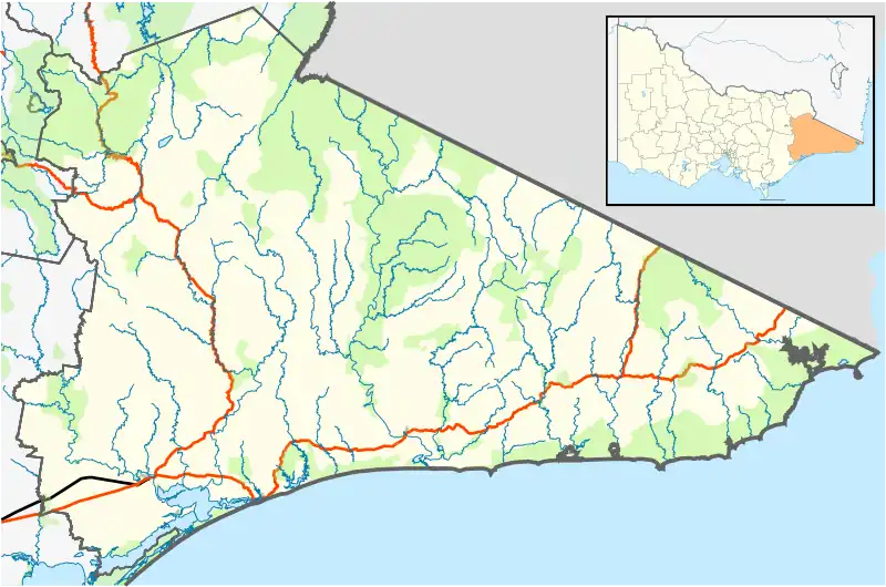 East Gippsland Football League is located in Shire of East Gippsland