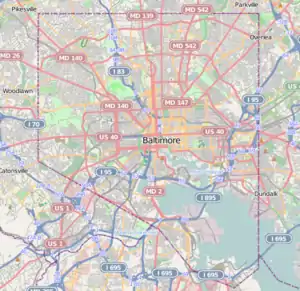 USS Torsk is located in Baltimore