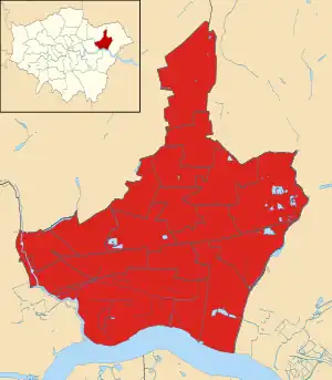 Barking and Dagenham 2010 results map