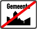 F3a: End of a built up area