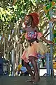 African Fusion Collective dancer at MOSIAC Multicultural Festival 2021.