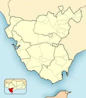 Olvera is located in Province of Cádiz