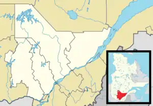 Lachute is located in Central Quebec