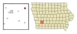 Location of Anita, Iowa