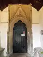 South door exterior within porch
