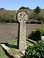 Image 39The cross on the grave of Charles Bowen Cooke, St Just in Roseland (from Culture of Cornwall)