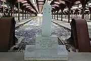 Memorial to the employees at milepost 0