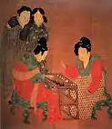 Tang dynasty women.
