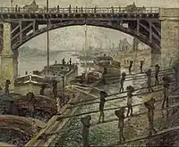Claude Monet, Les déchargeurs de charbon, 1875