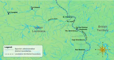Image 18Map of early Missouri settlements and trading posts (from History of Missouri)
