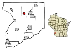 Location of Mount Sterling in Crawford County, Wisconsin.