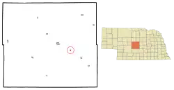 Location of Berwyn, Nebraska