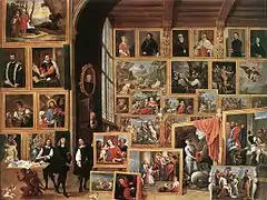 Gallery of Archduke Leopold Wilhelm in Brussels (Schleissheim), 1640