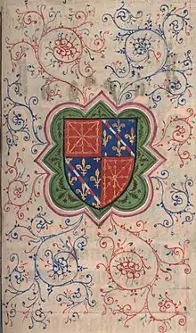 The coat of arms of Charles the Noble