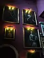Dick family portraits inside the House