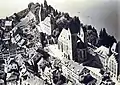 Lindenhof and Herrenberg area in 1919, aerial photograph by Walter Mittelholzer