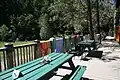 Front porch of main lodge