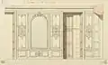 Cross-section of half the gallery. Stockholm, NMH THC 5953