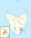 Map showing Glenorchy City LGA in Tasmania