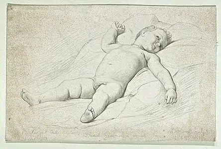 Daniel Garnier sleeping, c. 1862, Musée du Louvre