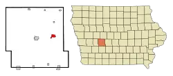 Location of Panora, Iowa