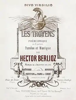 Image 146Vocal score cover of Les Troyens, by Antoine Barbizet (restored by Adam Cuerden) (from Wikipedia:Featured pictures/Culture, entertainment, and lifestyle/Theatre)