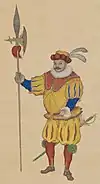 Man of the province of Helvetia (Heleiweijiya sheng), of the Great Western Ocean (Europe)