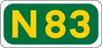 N83 road shield}}