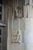 Front entrance reliefs