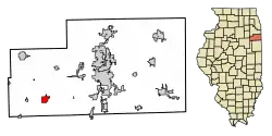 Location of Herscher in Illinois