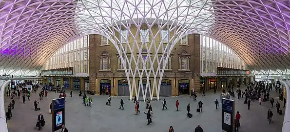 Image 12The western departures concourse of King's Cross railway station.
