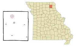 Location of Baring, Missouri