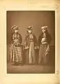 1. Armenian woman from Burdur2. Turkmen woman from Karie de Outmouk3. Kurdish woman from Sarıkaya