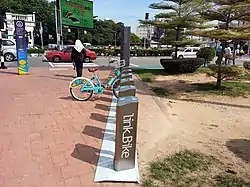 A LinkBike station near Komtar in George Town.