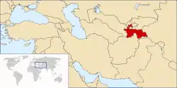 Location on the world map