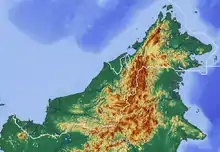 Image 21The topography of Malaysian Borneo. (from Geography of Malaysia)