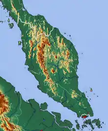 Image 36The topography of Peninsular Malaysia. (from Geography of Malaysia)